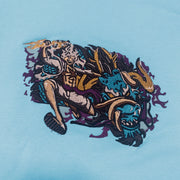 Gilgamesh hoodie XS / Blue Aqua Gear Fifth Embroidered Hoodie