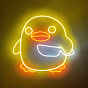 Gilgamesh Duck with Knife Neon Sign Neon Sign