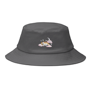 Gilgamesh Gray Yip Yip Embroidered Bucket Hat