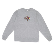 Gilgamesh sweatshirts Heart Ablaze Embroidered Sweatshirt