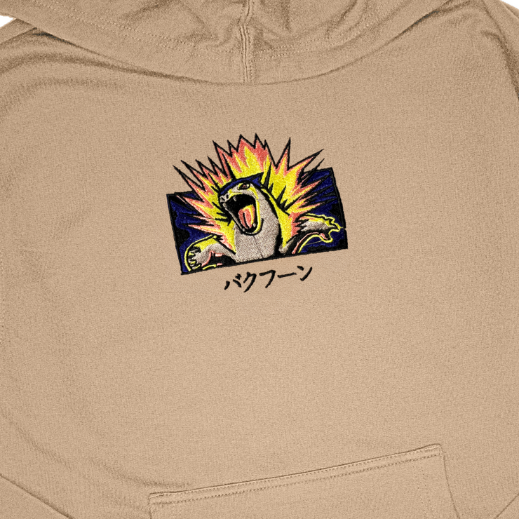 Gilgamesh hoodies Typo Explosion Embroidered Hoodie