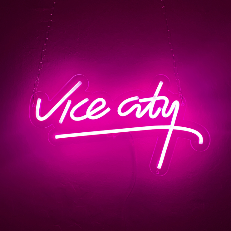 Gilgamesh Vice City Neon Sign