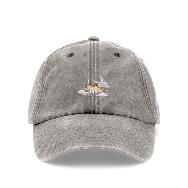 Gilgamesh Washed Gray Yip Yip Embroidered Cap