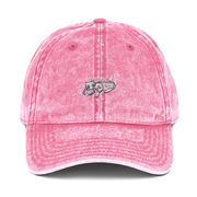 Gilgamesh Washed Pink Mew Embroidered Cap