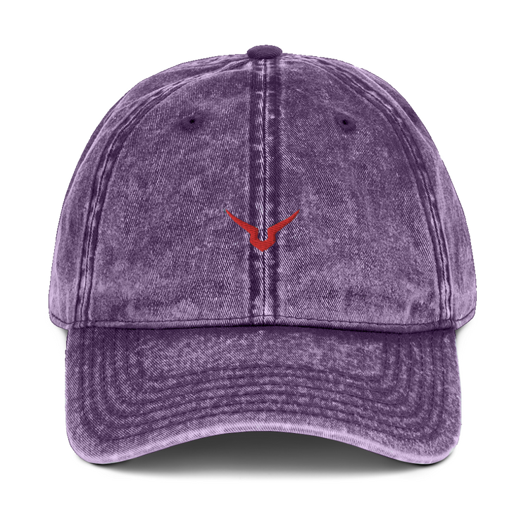 Gilgamesh Washed Purple Geass Embroidered Cap
