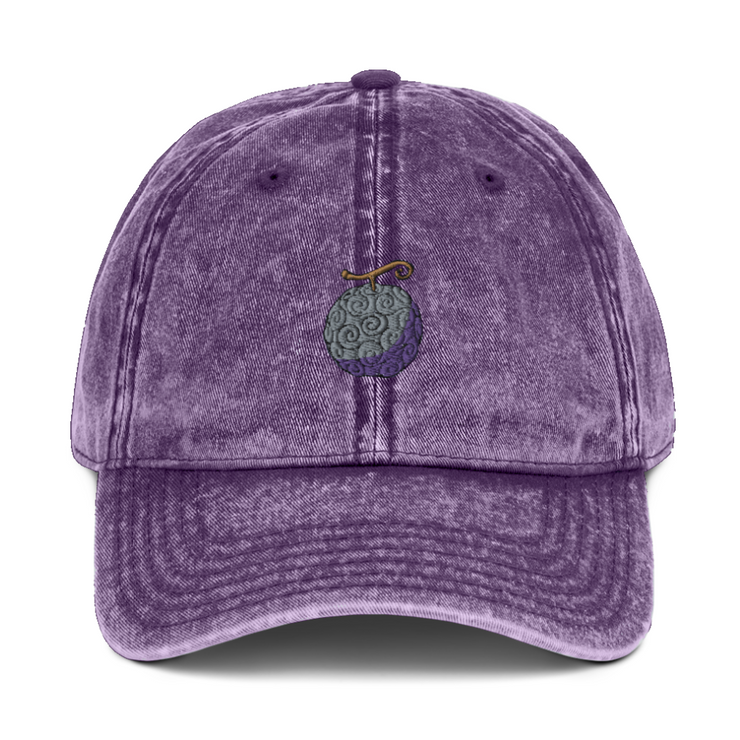 Gilgamesh Washed Purple Gum Gum Fruit Embroidered Cap