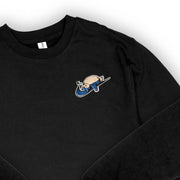 Apliiq sweatshirts xs / black Sleeping #143 v2 Patch Embroidered Sweatshirt