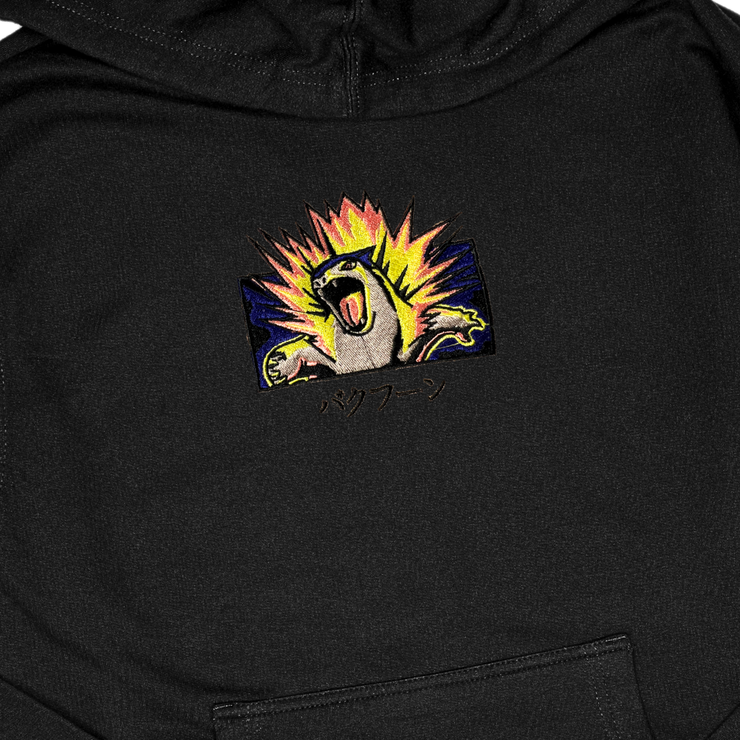 Gilgamesh hoodies XS / Black Typo Explosion Embroidered Hoodie