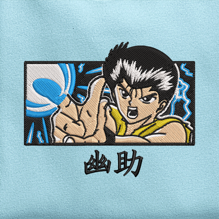 Gilgamesh hoodies XS / Blue Aqua Yusuke Embroidered Hoodie