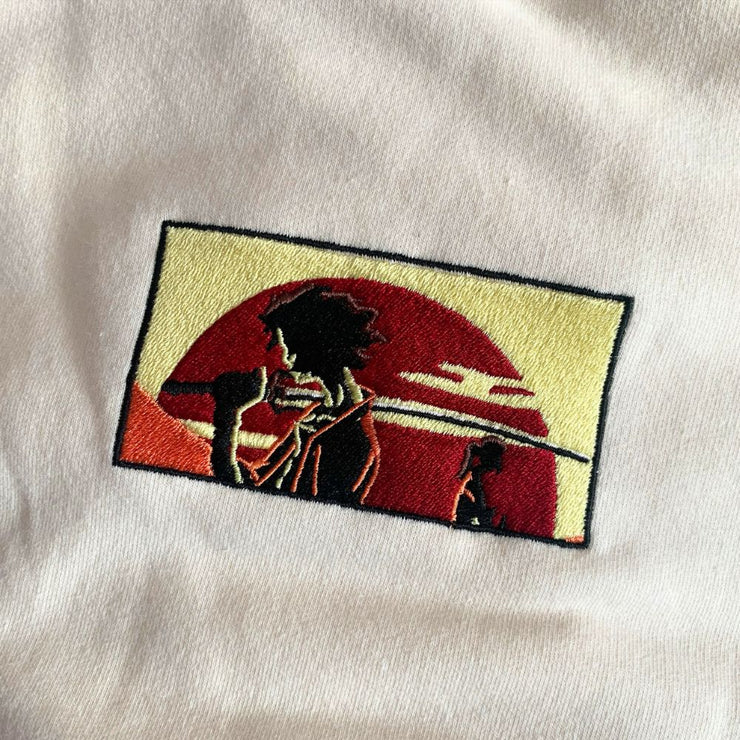 Gilgamesh hoodies XS / Bone Samurai Way Embroidered Hoodie