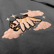 Gilgamesh hoodie XS / Charcoal Grey Yip Yip Embroidered Hoodie