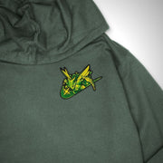 Gilgamesh hoodie XS / Forest Green Flying Mantis Patch Embroidered Hoodie
