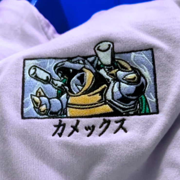 Gilgamesh hoodies XS / Lavender Shiny Rocket Turtle Embroidered Hoodie