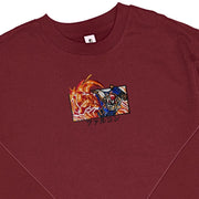 Gilgamesh sweatshirts XS / Maroon Falcon Punch Embroidered Sweatshirt