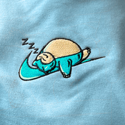 Gilgamesh hoodies XS / Mint Aqua Sleeping #143 Embroidered Hoodie