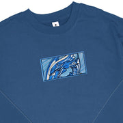 Gilgamesh sweatshirts XS / Royal Blue Classic Dragon Remix Embroidered Sweatshirt