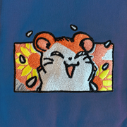 Gilgamesh sweatshirt XS / Royal Blue Happy Hamster Embroidered Sweatshirt
