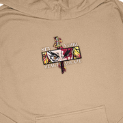 Gilgamesh hoodies XS / Sandstone Beige Heart Ablaze Embroidered Hoodie