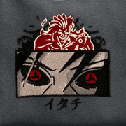 Gilgamesh hoodie XS / Charcoal Mangekyo Embroidered Hoodie